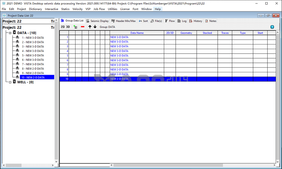Schlumberger VISTA 地震数据处理软件010926