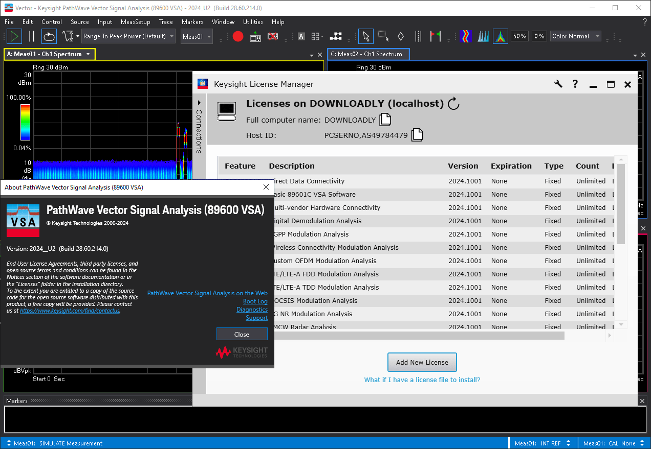 Keysight PathWave Vector Signal Analysis (89600 VSA) 2024 Update 2.0 x64 一机一码授权版矢量信号分析和解调工具Keysight PathWave VSA 2024 测量各种信号060364
