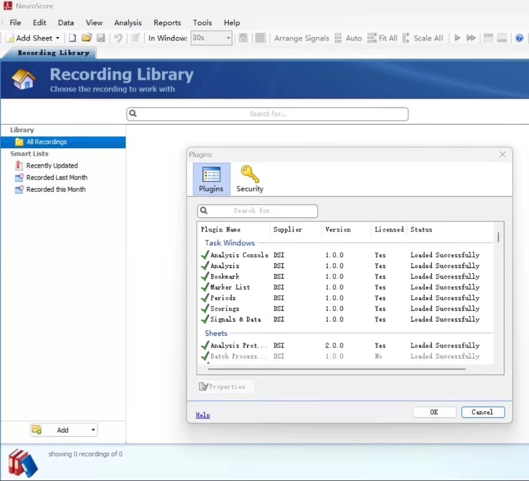 NeuroScore 3.6.0 一机一码注册版中枢神经系统专业分析软件电生理信号分析工具060590
