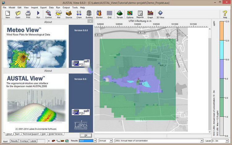 Lakes Environmental AUSTAL View 8.6.0 空气扩散模型AUSTAL大气环境模拟软件工具061041
