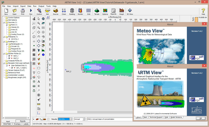 Lakes Environmental ARTM View 1.4.2 模拟大气放射性核素环境科学领域专业软件工具061042