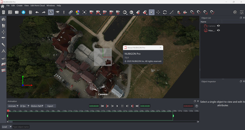 NUBIGON Pro v7.3.1 激活版点云3D渲染软件实景三维场景动画制作030234