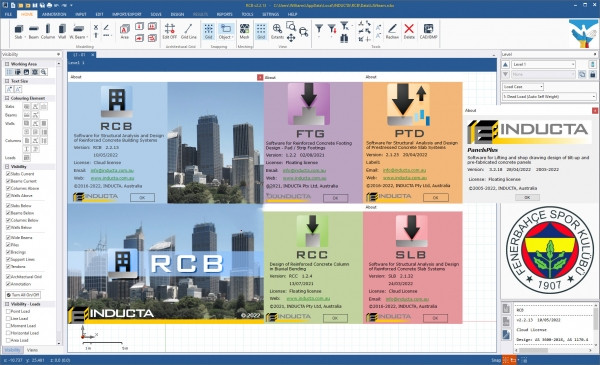 INDUCTA Products Suite 2022 钢筋混凝土建筑分析与设计软件工具011395