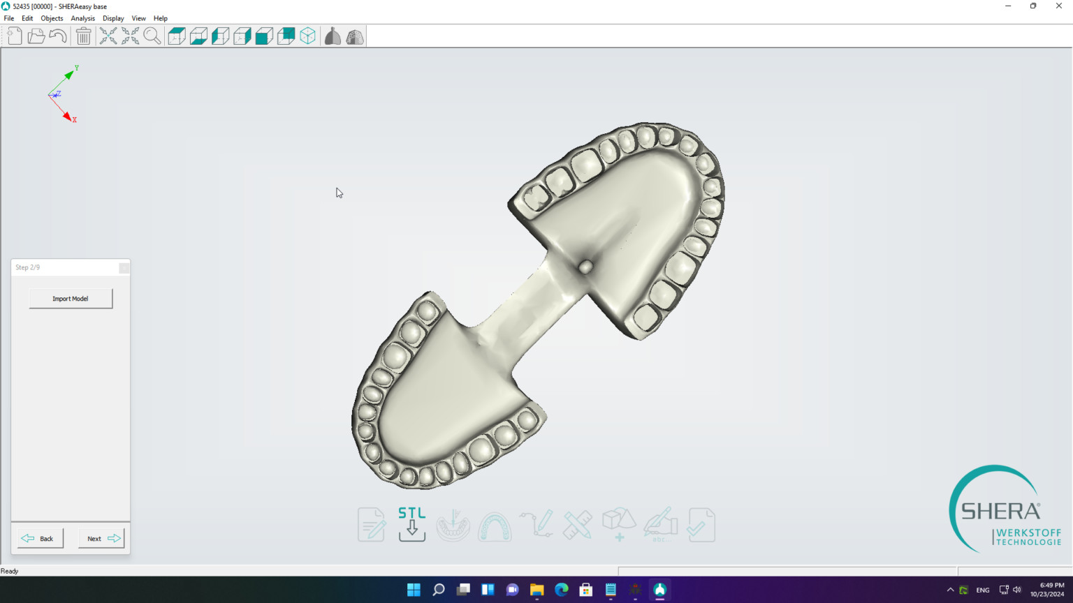 SHERAeasy base Starterset v2.1 注册版牙科技师模型构建义齿制作工具060234