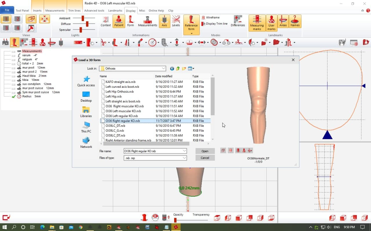 Rodin4D Neo v10.2 加密狗版骨科和假肢专业人员设计的专业 CAD/CAM 软件060599