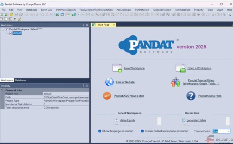 Pandat 2025 加密锁合金相图与热力学计算CALPHAD集成计算软件060583