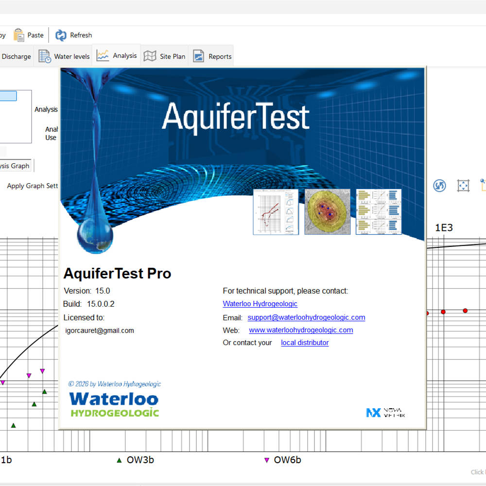 AquiferTest Pro 15.0 水文地质学家抽气和塞样测试分析与解释工具010938