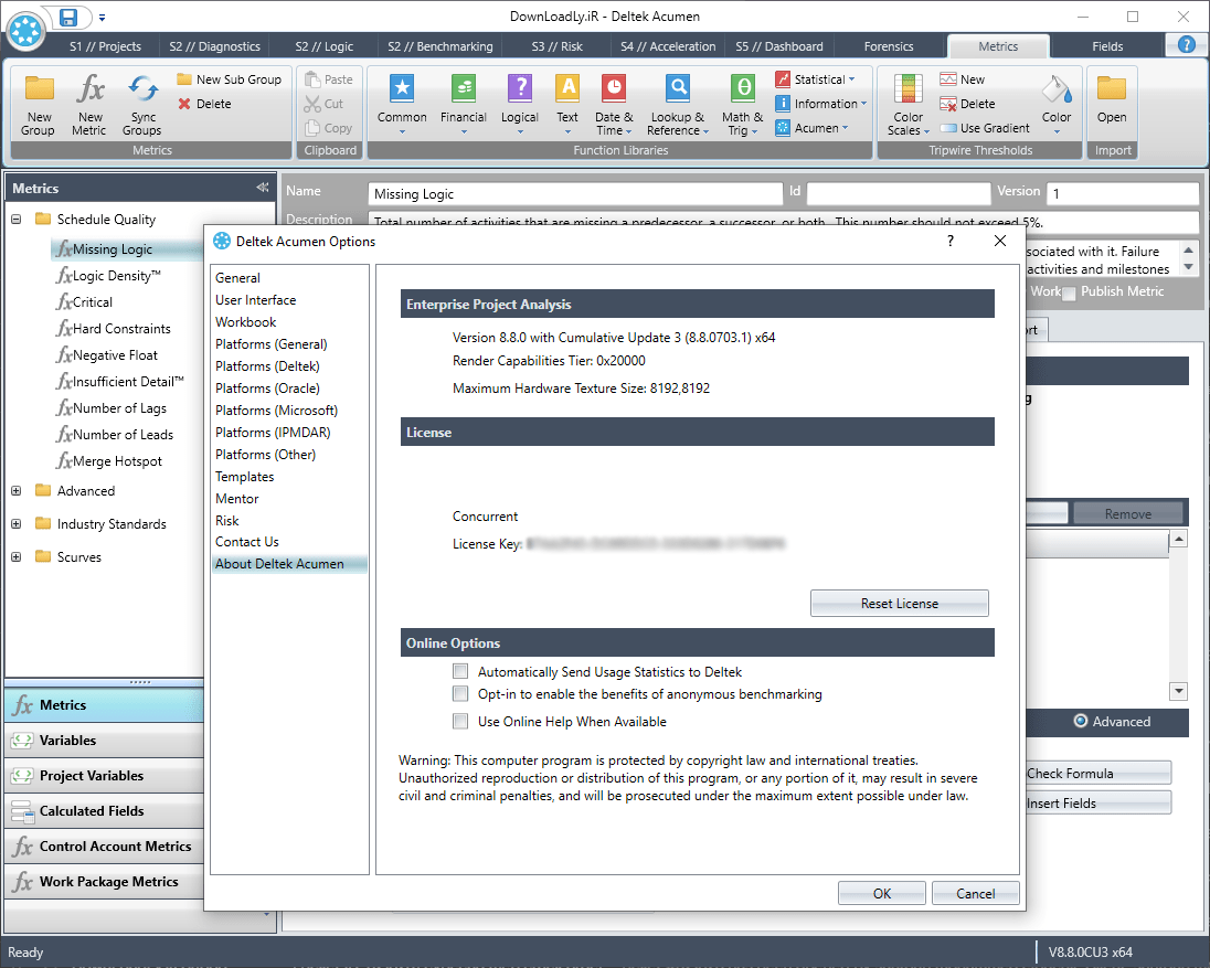 Deltek Acumen 8.8 定性风险分析降低进度和成本风险软件工具060720